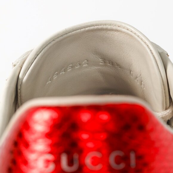 Gucci Ace Stars White Leather Low-Top Sneakers - Picture 12 of 13